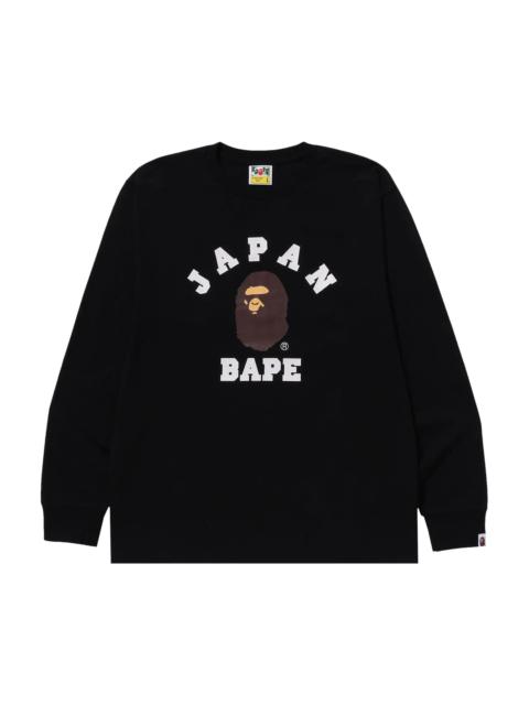 BAPE Japan College City Long-Sleeve Tee 'Black'