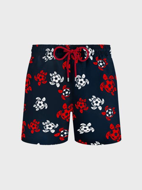 Vilebrequin MEN STRETCH SHORT SWIM TRUNKS SOCCER TURTLES
