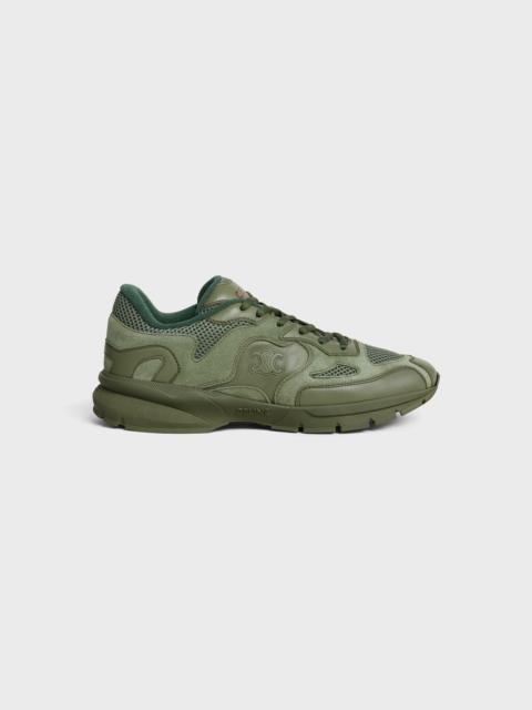 CELINE RUNNER SNEAKER IN CALFSKIN, SUEDE CALFSKIN AND MESH