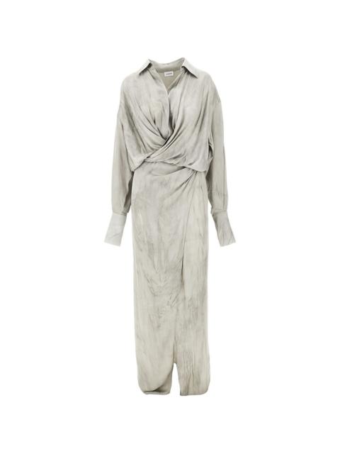 THE ANDAMANE twisted shirt dress
