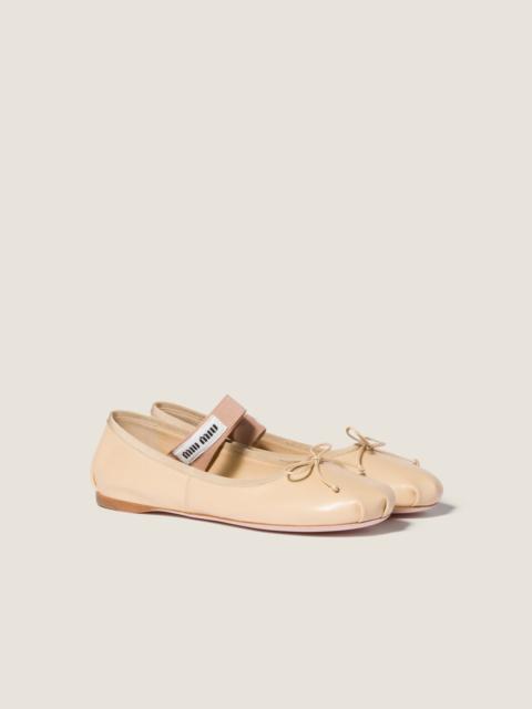 Miu Miu Leather ballerinas