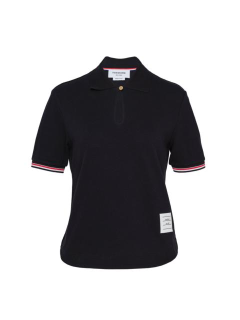 Thom Browne Keyhole RWB Tipping Polo