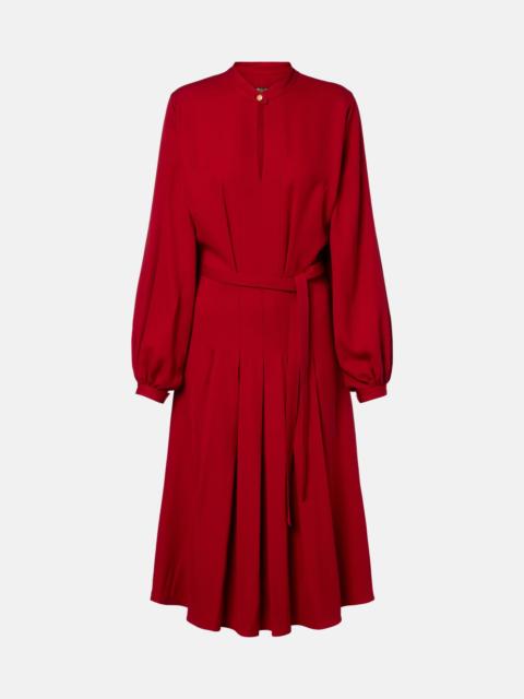 Loro Piana Haileen silk and wool crêpe cady midi dress