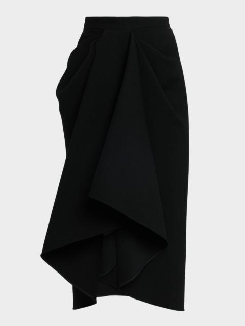 Givenchy Draped Midi Skirt