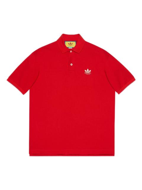 GUCCI adidas x 구찌 면 piquet 폴로