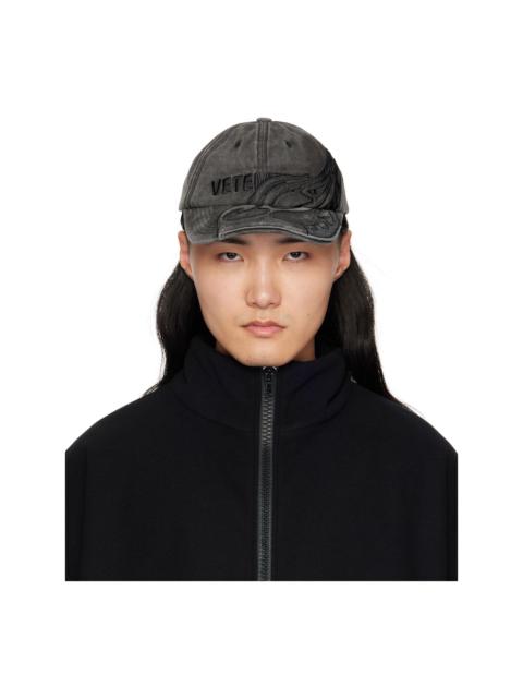 VETEMENTS Black Flame Logo Cap