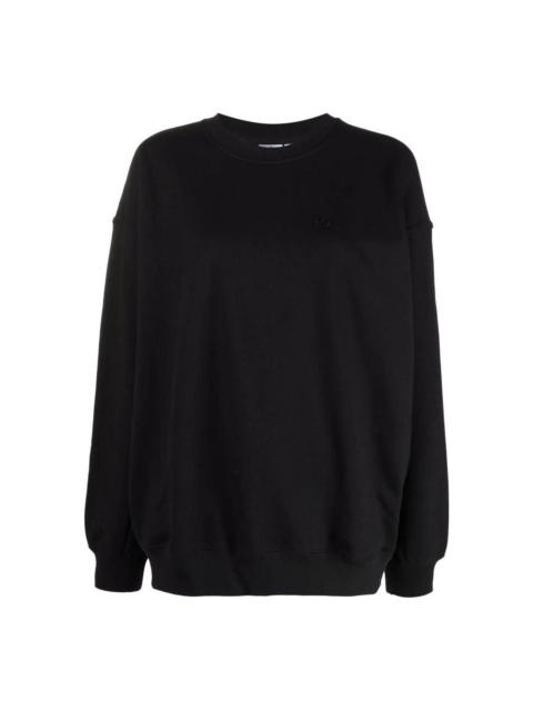 adidas (WMNS) adidas Adicolor Oversized Sweatshirts 'Black' H11393