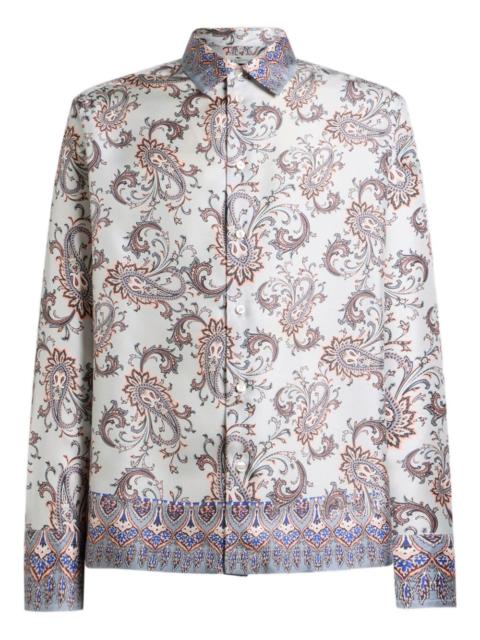 Etro paisley leafy-print shirt