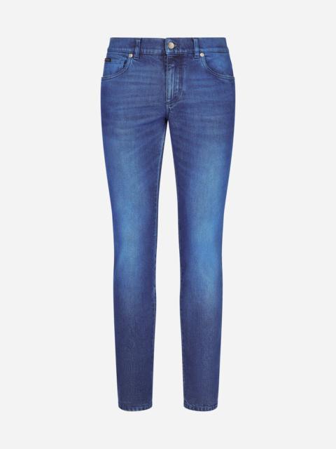 Dolce & Gabbana Skinny overdyed stretch jeans