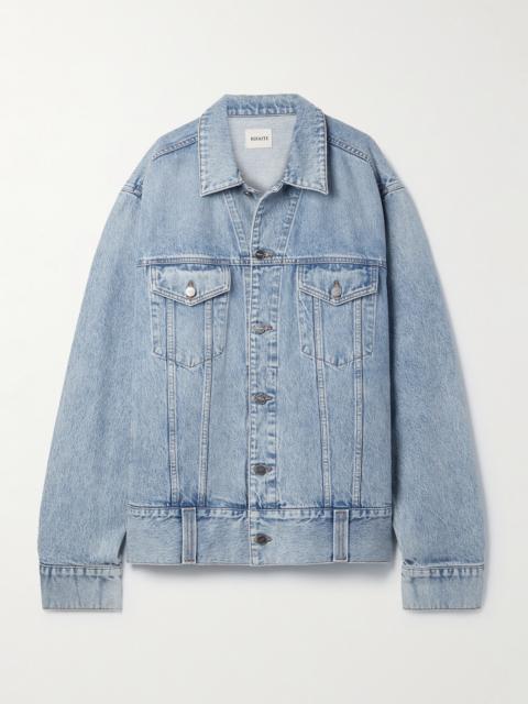 KHAITE Grizzo Oversized Denim Jacket