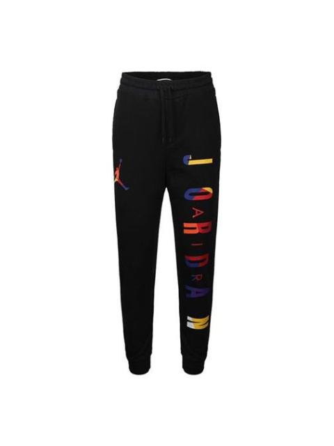 Jordan Air Jordan Rivals Loopback Colorful Alphabet Logo Sports Long Pants Black CJ7884-010