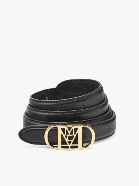 MCM Mode Travia Sliding Buckle Reversible Belt in Embossed Leather
