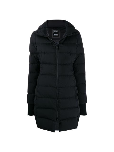 fitted puffer coat