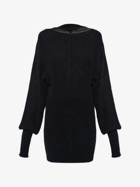 Rick Owens ribbed-knit long-sleeve sweater