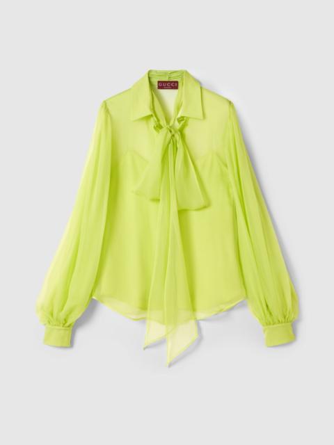 Silk chiffon shirt