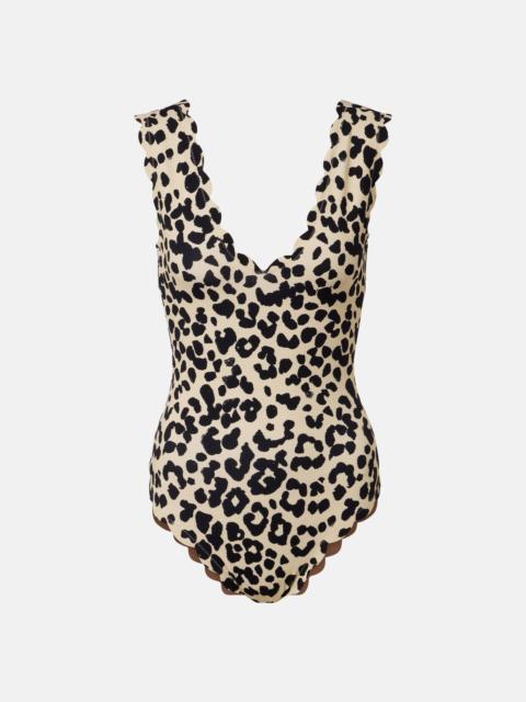 MARYSIA Charleston leopard-print swimsuit