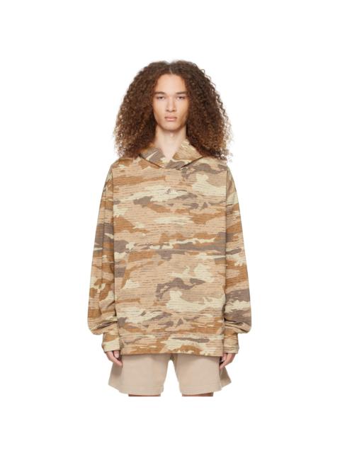 Acne Studios Brown Crystal-Cut Hoodie
