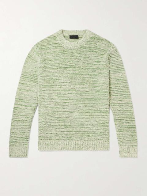 Cotton-Blend Bouclé Sweater