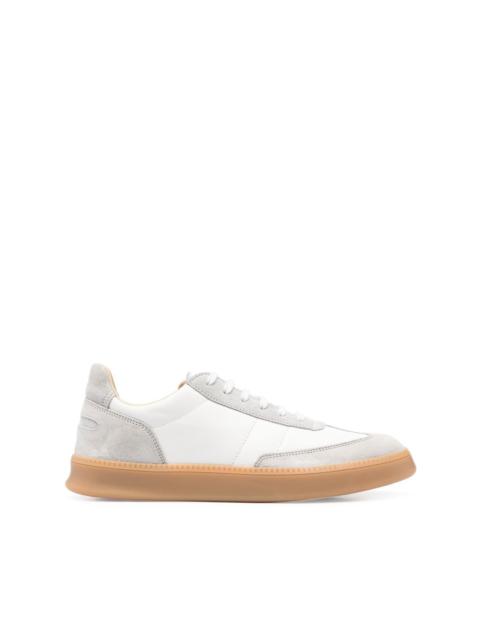 panelled low-top sneakers