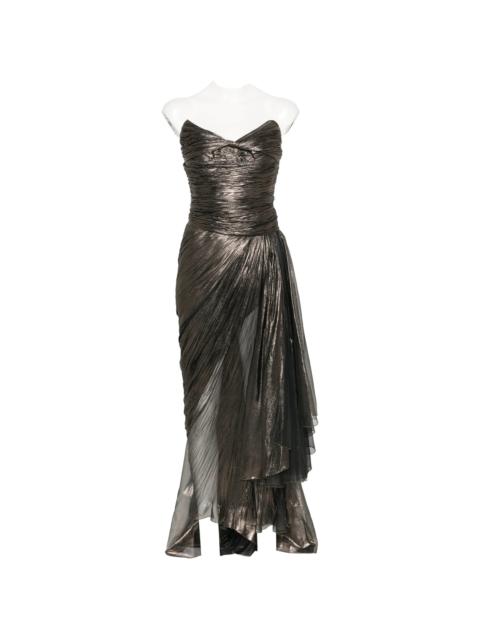 MARIA LUCIA HOHAN Maria Lucia Hohan Metallic-effect Lace-up Dress