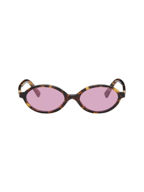Miu Miu Brown Miu Regard Sunglasses