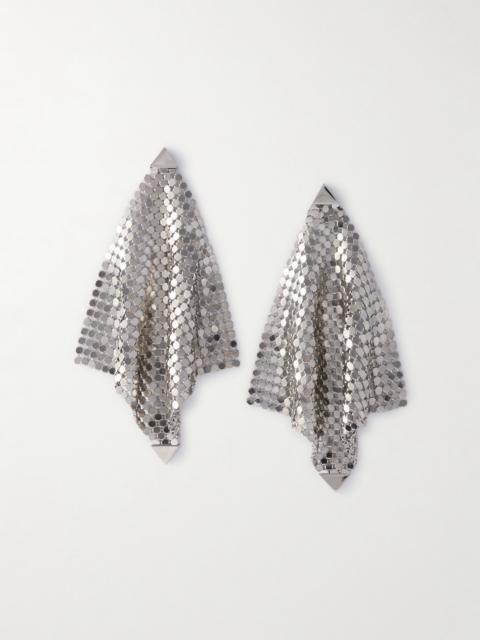 rabanne Pixel Flow Silver-tone Earrings