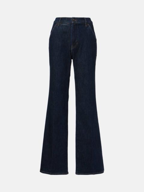VERONICA BEARD Crosbie high-rise wide-leg jeans