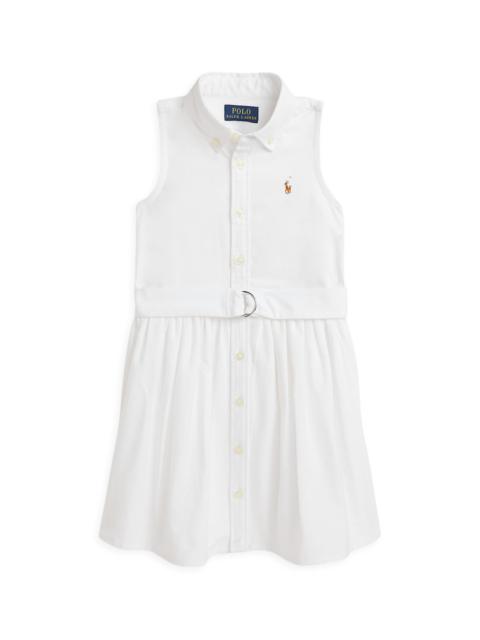 Polo Ralph Lauren Girl's Little Girl's & Girl's Classic Oxford Sleeveless Shirtdress - White