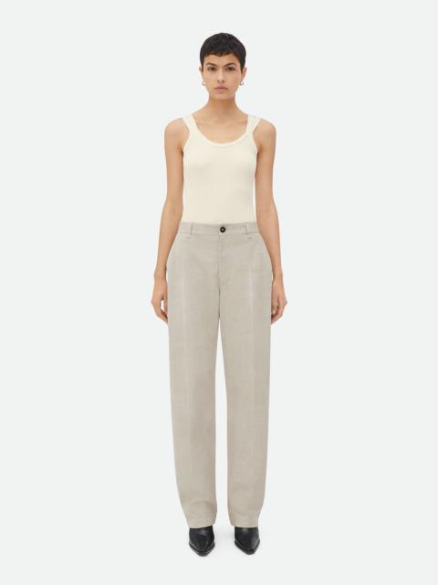 Bottega Veneta Printed Leather Trousers