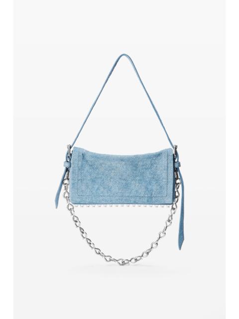 Alexander Wang ricco denim slim flap bag