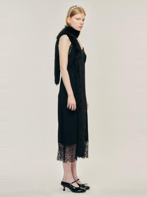 Simone Rocha Slim Faux Fur Scarf