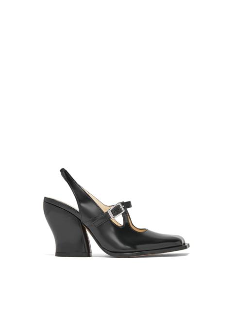 Loewe Onda slingback pump in brushed calfskin