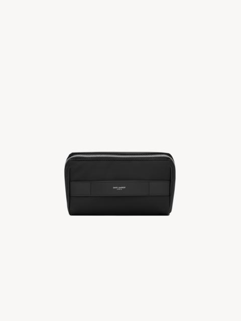 SAINT LAURENT SAINT LAURENT PARIS CUBE TROUSSE IN ECONYL® REGENERATED NYLON