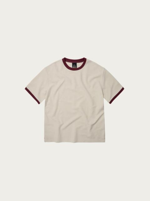 FrizmWORKS Terry Ringer Half Tee - White