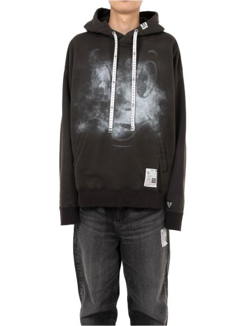 Maison MIHARAYASUHIRO Happy Face Printed Distressed Hoodie