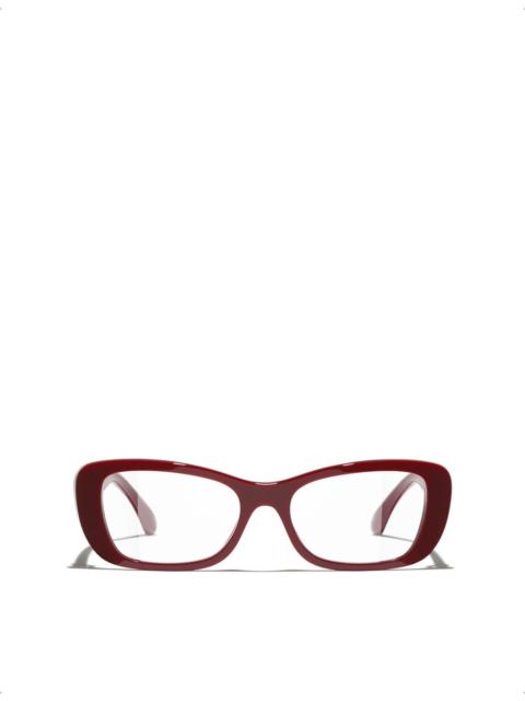 CHANEL CH3506 Butterfly-Frame Acetate Optical Glasses