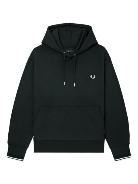 Fred Perry logo-detail cotton hoddie