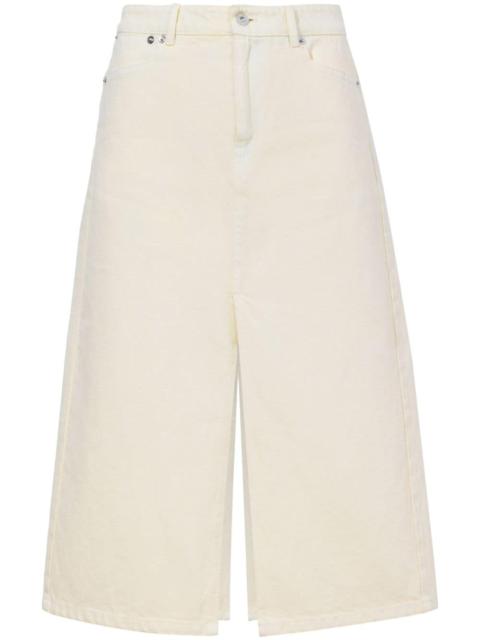 Proenza Schouler Sloan washed-denim mid skirt