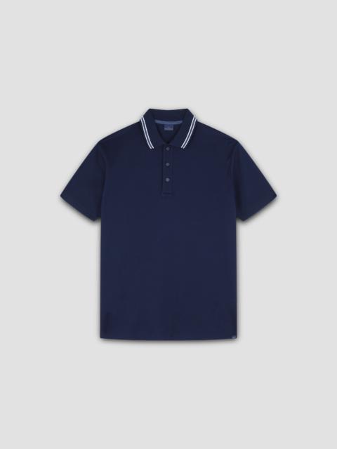 Paul & Shark DOUBLE PIQUÉ COTTON POLO WITH STRIPED DETAILS