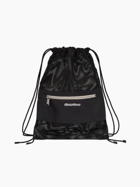 Miu Miu Mesh bag with leather details