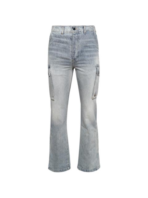 cargo flared jeans