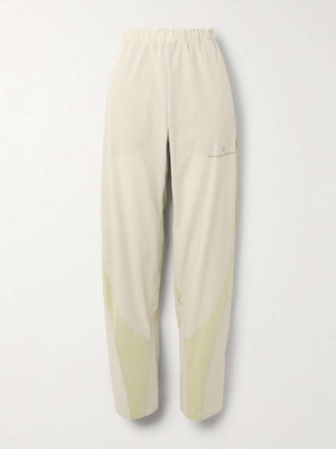 + POST ARCHIVE FACTION mesh-trimmed shell track pants