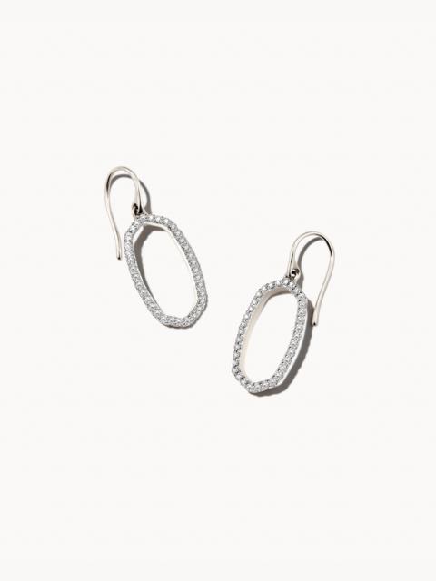 KENDRA SCOTT 0.34 ct Lee 14k White Gold Open Frame Earrings in White Diamond