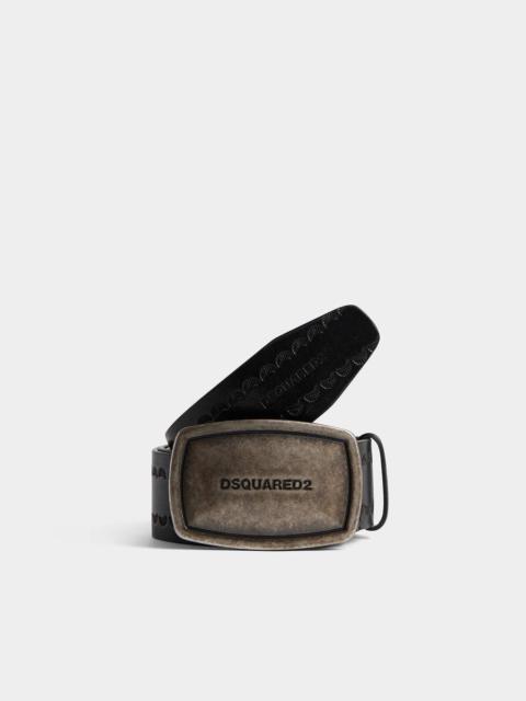 ベルト D SQUARED2 SS23 LEATHER BELT (BEW0047_12904309M802) Dsquared2 Black Leather Studded Belt 105CM Dsquared2 | TLC