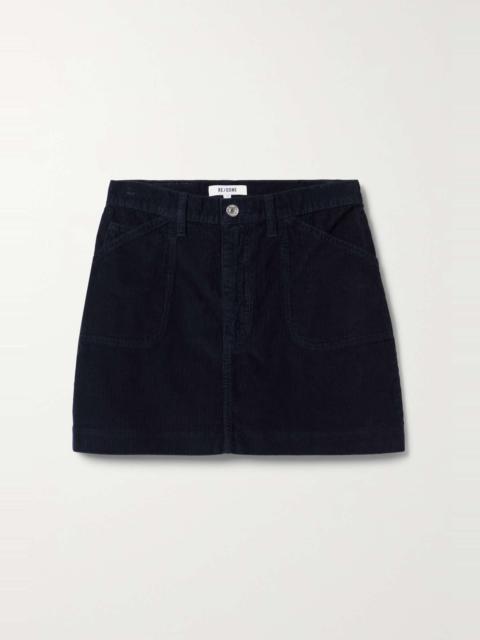 70s cotton-corduroy mini skirt