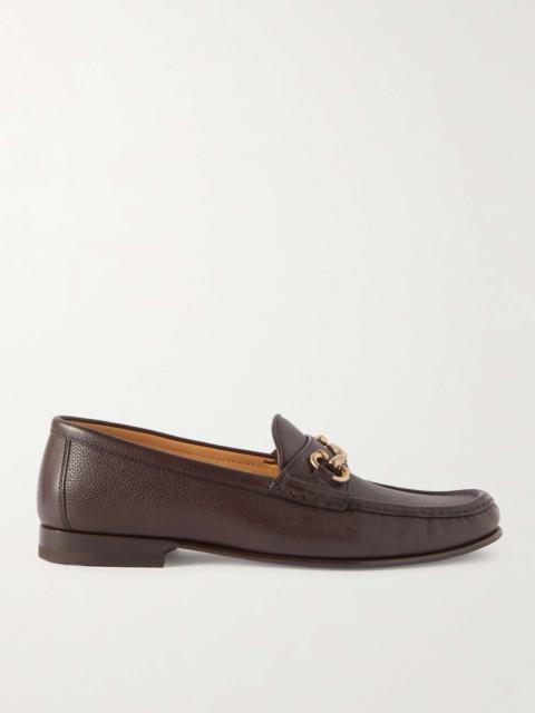 Brunello Cucinelli Horsebit Full-Grain Leather Loafers