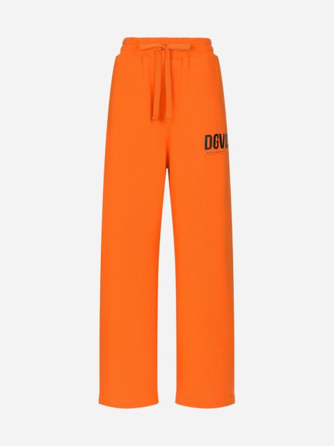Dolce & Gabbana Jersey jogging pants with DGVIB3 print
