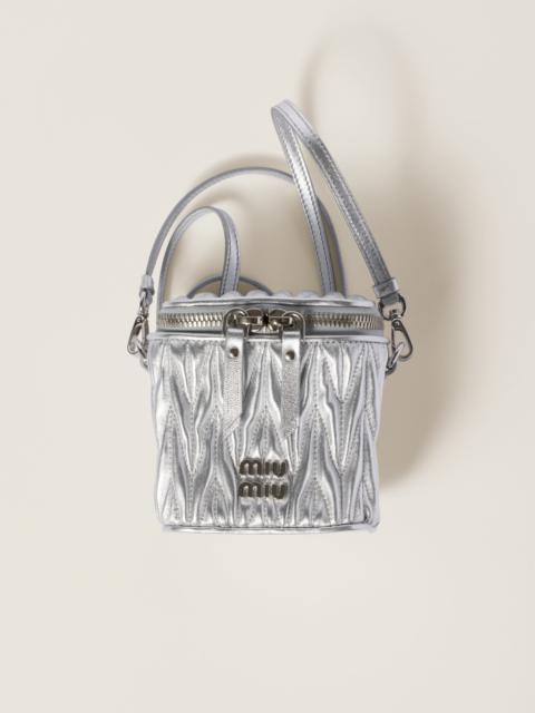 Miu Miu Matelassé nappa leather micro bag