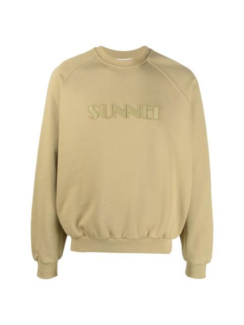 SUNNEI logo-embroidered crew-neck sweatshirt