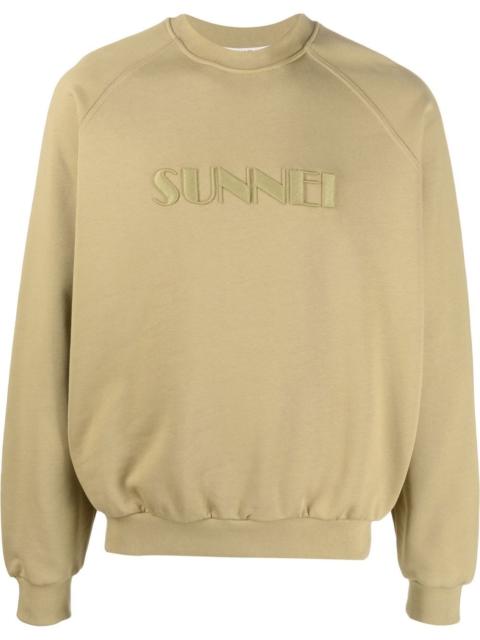 logo-embroidered crew-neck sweatshirt